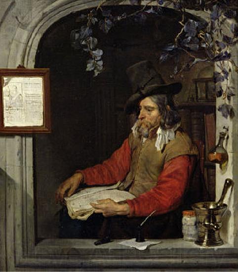 Gabriel Metsu The Apothecary or The Chemist. Germany oil painting art